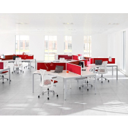 Bureau open space moderne et évolutif avec dispositifs de rangement personnalisés - Herman miller - Layout studio_4