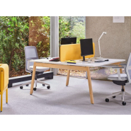 Bureau bench administratif simple et double - OGI B - Design scandinave et ergonomique_4