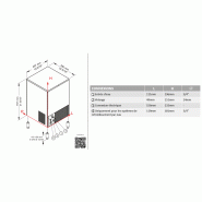 Machine à glaçons pleins BQUBE 48kg/24h réserve 25kg condenseur air Brema_4