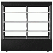 Vitrine réfrigérée pour pâtisserie MADRID - 1800 mm - 3 étagères - Noir_4