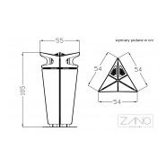 Poubelle publique Jester - Zano - 38L - avec cendrier et personnalisation des couleurs_4