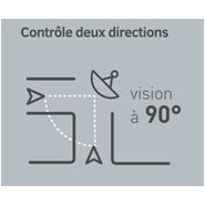Miroir réglementaire d'agglomération - cadre noir et blanc - visibilité carrefours dangereux - VIALUX_4