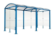 Abri vélos Voûte Verre - Acier galvanisé - Polycarbonate alvéolaire anti-UV - 2500x2635x2090 mm_4