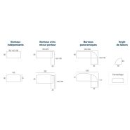 Bureau de direction - MOKA - pieds panneaux avec entretoise - fabriqué en France - surface antibactérienne_4