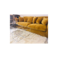 Canapé 5 places Nomad 220 cm - Home Spirit - Confortable et généreux avec coussins en plumes et structure en hêtre_4