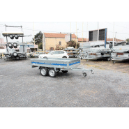 Remorque à plateau compacte et passe partout à 2 essieux 750kg pour les travaux quotidiens - lider - 39550 tolede_4