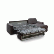 Canapé d'angle convertible Night Edition - Velours gris anthracite - Couchage express 140 cm - Matelas Excellence 14 cm_4