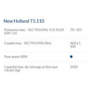 T5.110 Electro Command - Tracteur agricole New Holland - Puissance maxi 79/107 kW/ch_4
