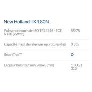 Tracteur agricole New Holland TK4.80n avec confort et sécurité améliorés