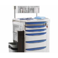 Chariot d'anesthésie FLEXLINE - durable, résistant aux infections et ergonomique, pour un environnement clinique propre_4