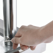 Plonge inox 2 bacs et égouttoir à gauche - P600 x L1800mm | Vogue_4