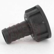 Raccord annelé - Droit - avec écrou - F 1