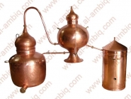 Alambic charentais - modèle à trois chaudières pour distillation continue et production de Cognac_4