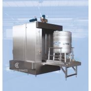 Lavage conteneurs - laveuses industrielles alimentaires - Colussi Ermes - jusqu'à 20 citernes ou 80 récipients isothermes par heure_4