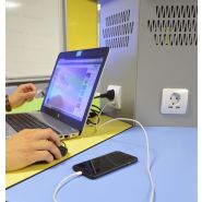 Table modulable ARATAB DYN ECO - 6 tables avec station de recharge Mobicharge, rabattables et empilables_4