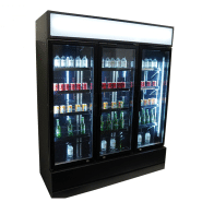 Vitrine réfrigérée murale pour produits frais en 3 portes noire - capacité 1065 litres  - r290 gaz écologique_4