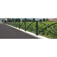 Papillon barrières urbaines - City Design - acier galvanisé - barres centrales croisées et courbes - sur platine ou à sceller_4