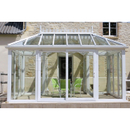 Véranda sur mesure NOTTINGHAM V4 - Version Vitrage sans Imposte_4