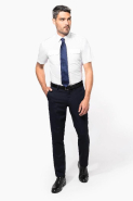 Chemise pilote manches courtes homme - Réf: K503 - Kariban - Tissu popeline 65% polyester/35% coton - Easy Care_4