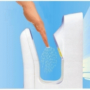 Sèche-mains Vitech - Double jet d'air HD gris métal, séchage rapide et économique_4