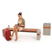 Poubelle publique - Genewa Komserwis - Réf. 003334 - Capacité 40L - Hauteur 60cm_4