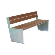 Banc public et méridienne riga