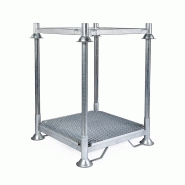Support de filtration avec caillebotis pour big-bag filtrant (supcailmud)