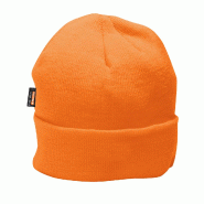 Bonnet en tricot isolé - Orange / Taille unique_4