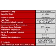 Compresseur de plongée insonorisé PACM352254003AP Pacific M35 - 21 m3/h - Nardi Compressori France - 225 ou 330 bars_4