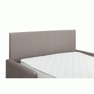 Canapé convertible Grand Hotel microfibre taupe - Matelas memory 20 cm - Système express avec lattes_4
