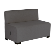 Canapé 2 places - Coloris multiples - Structure bois - Revêtement tissu 100% Polyester Normé OEKO TEX - Anti feu - Recyclable à 100%_4