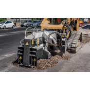 Scie à rocher autonivelante, conçue pour être montée sur des chargeuses compactes - RW 350 Simex_4