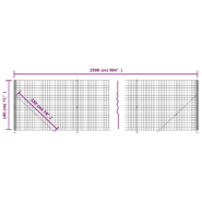 Vidaxl clôture en treillis métallique avec bride vert 1,8x25 m 154173_4