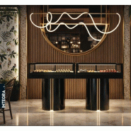 Vitrine chauffante INTEGRA T - 1200mm - Noire | Sayl Barcelona_4