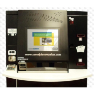 Borne de paiement autonome Topia Mini PFLS - compacte, positionnable en îlot, paiement espèces et carte_4