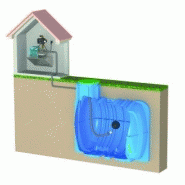 Cuve à eau de pluie 10 000 litres : équipée