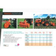 Machine agricole légère avec poids de 144 à 207 kg