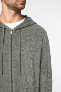Sweat-shirt écoresponsable en éponge zippé à capuche homme - Réf: NS419 - 80% coton biologique, 20% polyester recyclé - Fabriqué au Portugal_4