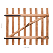 Vidaxl portillon de clôture bois de noisetier imprégné 100x90 cm 142595_4