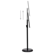 Vidaxl support d'affiche a4 sur pied noir alliage d'aluminium 51208_4