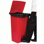Conteneur à pédale rouge 87L | Rubbermaid - L629_4
