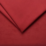 Canapé convertible PRODIGIO 140x195 - tissu microfibre rouge - pieds acier brun - fabrication italienne_4