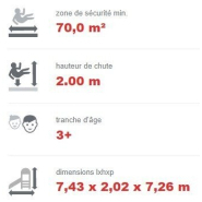 Parcours à cordes en acier inoxydable pour aire de jeux - Conforme EN1176 - Référence BT16134_4