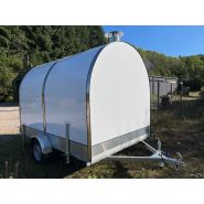 Remorque food-truck  pré équipée idéale  pour commerce ambulant mobile, sandwicherie, street food - Modèle LARGE 170/300XL_4