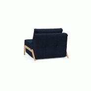 Fauteuil convertible design INNOVATION LIVING Sofabed Cubed 02 Wood Mixed Dance Blue - Lit 200x90 cm_4