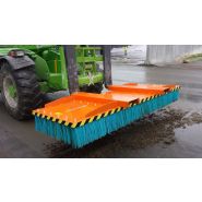 Balayeuse industrielle M3 - Brosse en fer interchangeable (série I) - Compatible chariots élévateurs et chargeuses_4