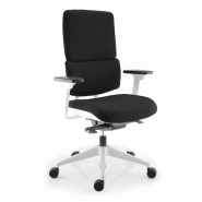 Fauteuil de bureau Wi Max avec coque blanche - Sokoa. - Oui, Noir 009_4