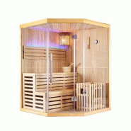 SAUNA D'ANGLE FINLANDAIS NORDICA® VAPEUR V34 (3-4 PLACES) - 150 X 150 X H.200_4