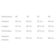 Tabouret H perforé disponible en plusieurs coloris pour hôtels et restaurants