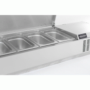 Kit réfrigéré 3xGN1/3 L1200mm couvercle en acier inox Combisteel_4